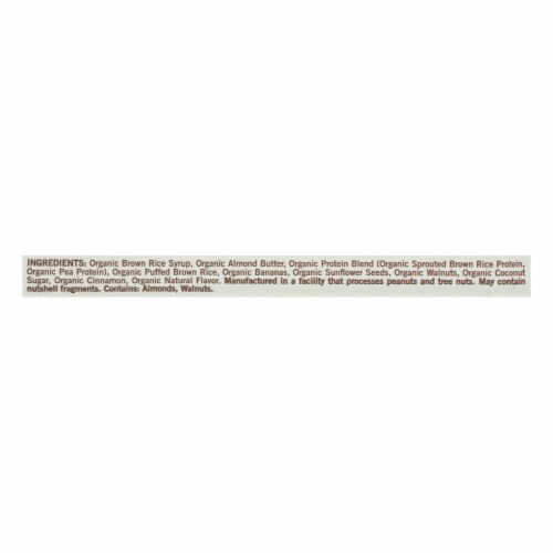GoMacro Organic Macrobar - Banana and Almond Butter - 2.3 oz Bars - Case of 12 Perspective: back
