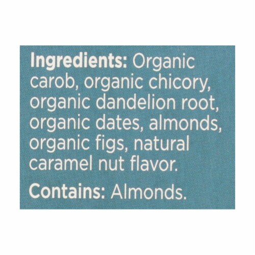 Teeccino Organic Herbal Coffee - Dandelion Caramel Nut - 10 Bags - Case of 6 Perspective: back
