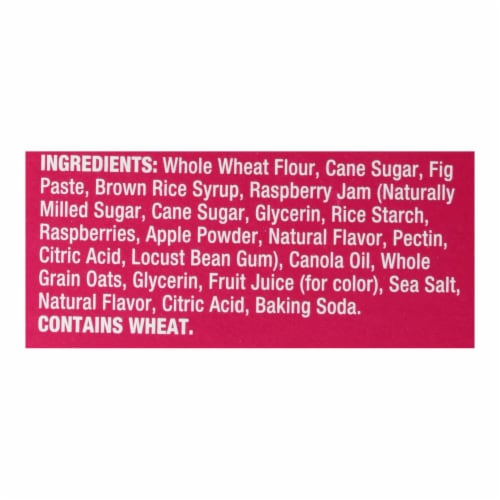 Nature's Bakery Stone Ground Whole Wheat Fig Bar - Raspberry - 2 oz - Case of 6 Perspective: back