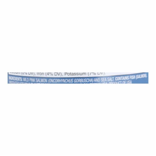 Wild Planet Wild Alaskan Pink Salmon - Case of 12 - 6 oz. Perspective: back