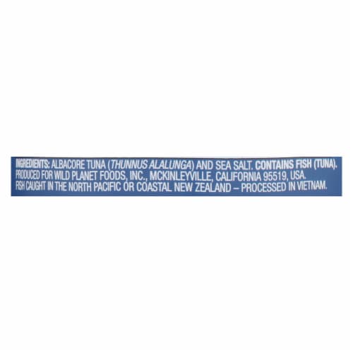 Wild Planet Albacore Tuna - Low Mercury - Case of 12 - 5 oz. Perspective: back