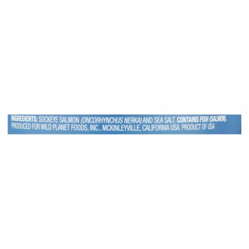 Wild Planet Wild Pacific Sockeye Salmon - Case of 12 - 6 oz. Perspective: back