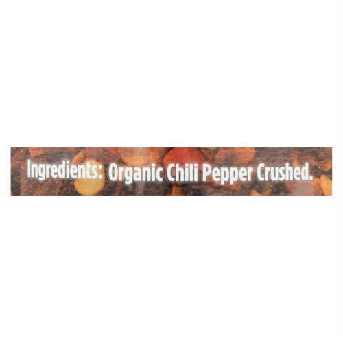 Spicely Organics - Organic Chili - Crushed - Case of 3 - 1.3 oz. Perspective: back