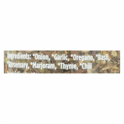 Spicely Organics - Organic Italian Seasoning - Case of 3 - 0.5 oz. Perspective: back