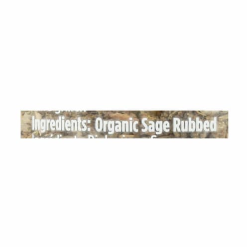 Spicely Organics - Sage - Rubbed - Case Of 3 - 0.4 Oz. Perspective: back