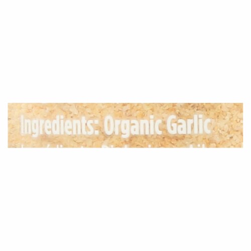 Spicely Organics - Organic Garlic - Granulates - Case of 3 - 2 oz. Perspective: back