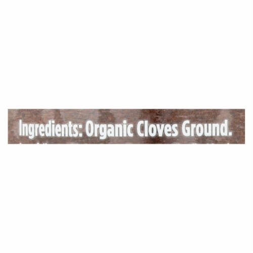 Spicely Organics - Organic Cloves - Ground - Case of 3 - 1.6 oz. Perspective: back