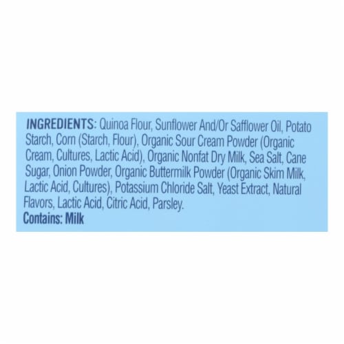 Simply 7 Sour Cream and Onion Quinoa Chips Perspective: back