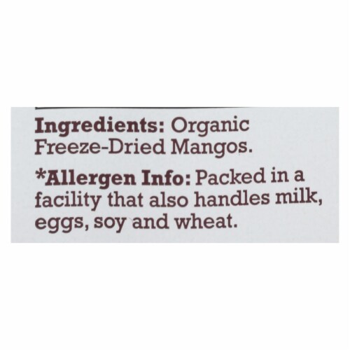 Natierra Freeze Dried - Mangos - Case of 12 - 1.5 oz. Perspective: back