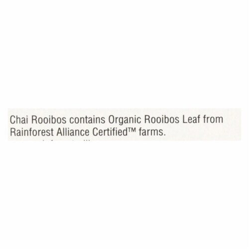 Yogi Organic Herbal Tea Caffeine Free Chai Rooibos - 16 Tea Bags - Case Of 6 Perspective: back