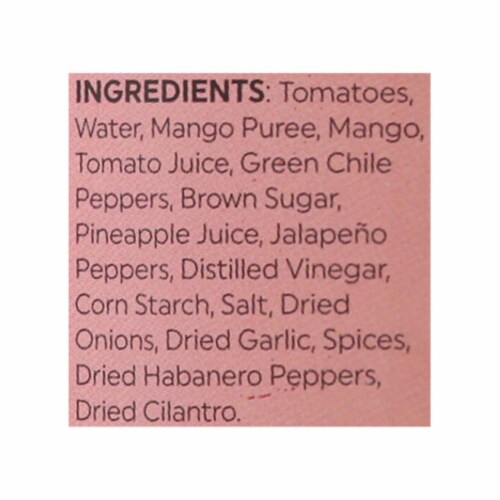 Mrs. Renfro's Mango Habanero Salsa - Mango - Case of 6 - 16 oz. Perspective: back
