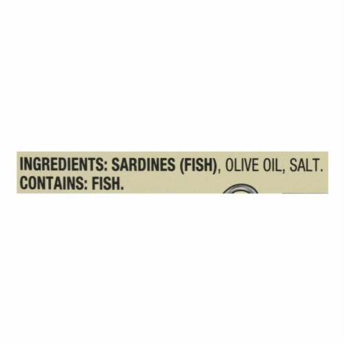 Season Skinless & Boneless Sardines In Pure Olive Oil  - Case of 12 - 3.75 oz. Perspective: back