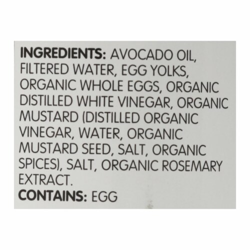 Chosen Foods Avocado Oil - Mayo - Case of 6 - 12 oz. Perspective: back
