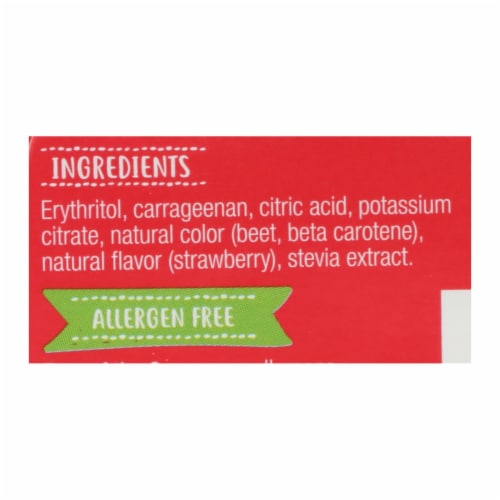 Simply Delish Jel Dessert - Strawberry - Case of 6 - 1.6 oz. Perspective: back
