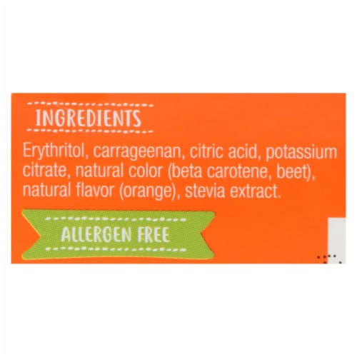 Simply Delish Natural Jel Dessert - Orange - Case of 6 - 1.6 oz. Perspective: back