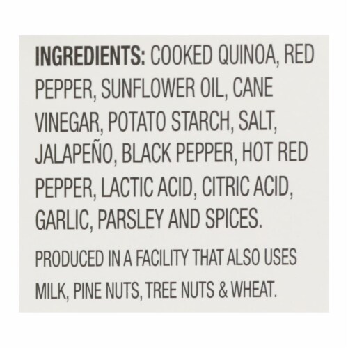 Cucina and Amore - Quinoa Meals - Spicy Jalapeno and Roasted Peppers - Case of 6 - 7.9 oz. Perspective: back