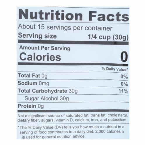 Lakanto Powdered Monkfruit Sweetener With Erythritol  - Case of 8 - 1 LB Perspective: back