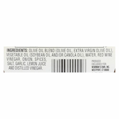 Newman's Own Red Wine Dressing - Vinegar and Olive Oil - Case of 6 - 16 Fl oz. Perspective: back