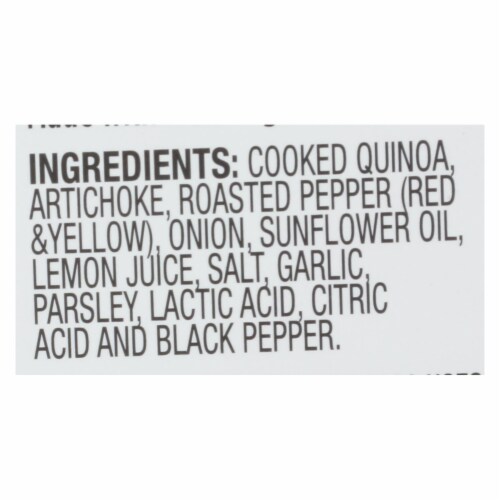 Cucina and Amore - Quinoa Meals - Artichoke and Roasted Pepper - Case of 6 - 7.9 oz. Perspective: back