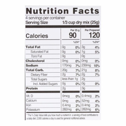 Edward and Sons Organic Mashed Potatoes - Roasted Garlic - Case of 6 - 3.5 oz. Perspective: back