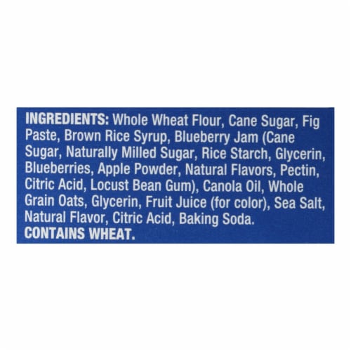 Nature's Bakery Stone Ground Whole Wheat Fig Bar - Blueberry - Case of 6 - 2 oz. Perspective: back