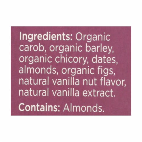Teeccino Herbal Coffee Vanilla Nut - 10 Tea Bags - Case of 6 Perspective: back