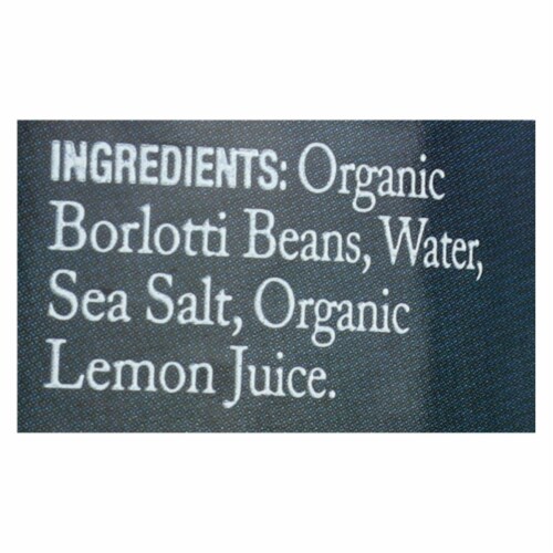 Jovial - 100 Percent Organic Borlotti Beans - Case of 6 - 13 oz. Perspective: back