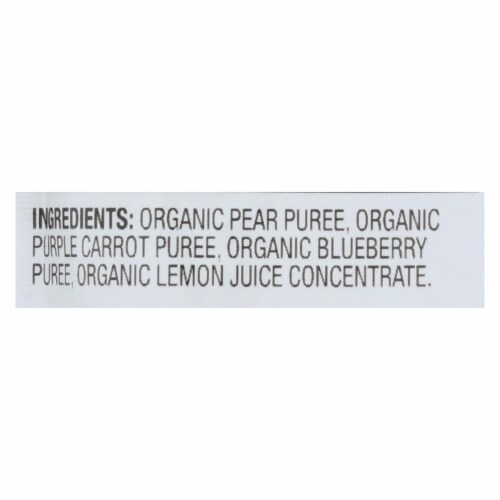 Baby Food - Organic - Blueberry Pear and Purple Carrots - Stage 2 - 6 Months and Up Perspective: back