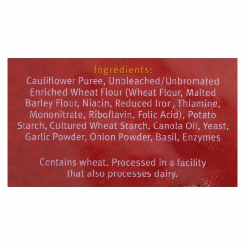 Rustic Crust - Pizza Crust Cauliflower - Case of 8 - 9 oz. Perspective: back