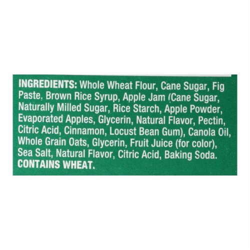 Nature's Bakery Stone Ground Whole Wheat Fig Bar - Apple Cinnamon - Case of 6 - 2 oz. Perspective: back