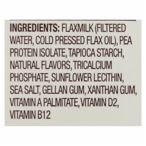 Good Karma Flax Milk - Protein - Vanilla - Case of 6 - 32 fl oz. Perspective: back