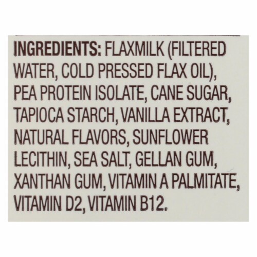 Good Karma Flax Milk - Protein - Vanilla - Case of 6 - 32 fl oz. Perspective: back
