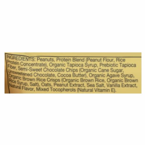 Zing Bars - Nutrition Bar - Peanut Butter Chocolate Chip - 1.76 oz Bars - Case of 12 Perspective: back