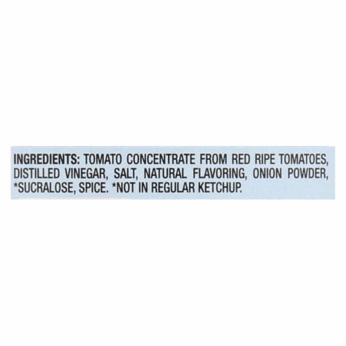 Heinz Ketchup, Reduced Sugar - Case of 6 - 13 oz. Perspective: back