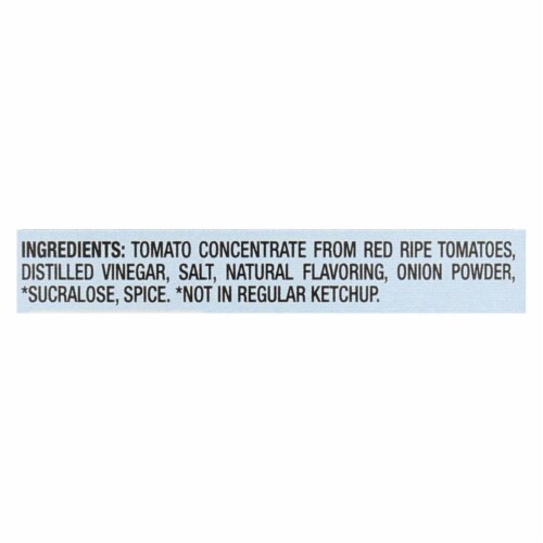 Heinz Ketchup, Reduced Sugar - Case of 6 - 13 oz. Perspective: back