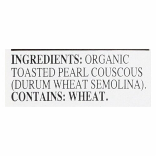 Riceselect Couscous, Pearl, Plain Organic  - Case of 4 - 24.5 oz. Perspective: back