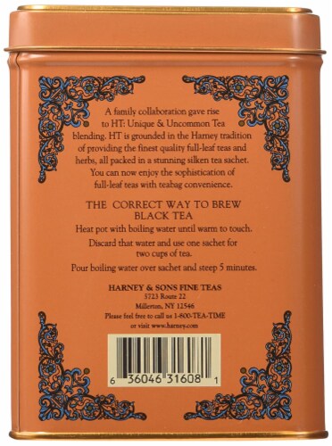 Harney and Sons - Tea - Hot Cinnamon Spice - Case of 4 - 20 Count Perspective: back