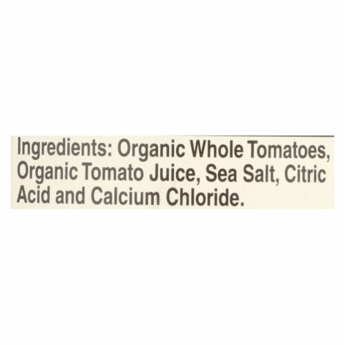 Muir Glen Whole Peeled Tomatoes - Tomatoes - Case of 12 - 14.5 oz. Perspective: back