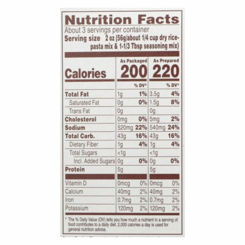 Near East Rice Pilaf Mix - Chicken and Garlic - Case of 12 - 6.3 oz. Perspective: back