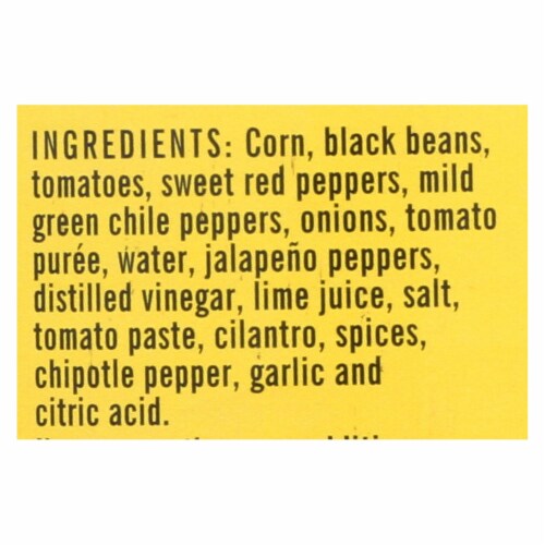 Desert Pepper Trading - Medium Corn Black Bean Red Pepper Salsa - Case of 6 - 16 oz. Perspective: back
