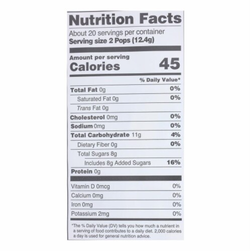 Yumearth Organics - Organic Pops - Christmas Candy Cane - CS of 18-8.50 oz. Perspective: back