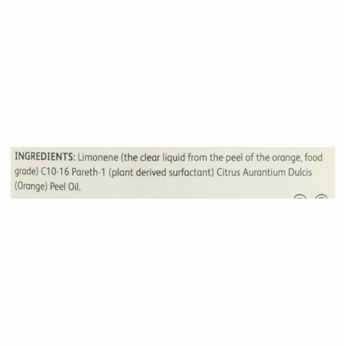 CitraSolv Natural Cleaner and Degreaser Concentrate - Valencia Orange - 16 oz. Perspective: back