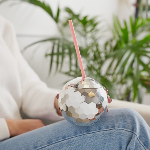 Silver Disco Ball Blush Drink Tumbler By BlushÂ®, Pack of 1 Kroger