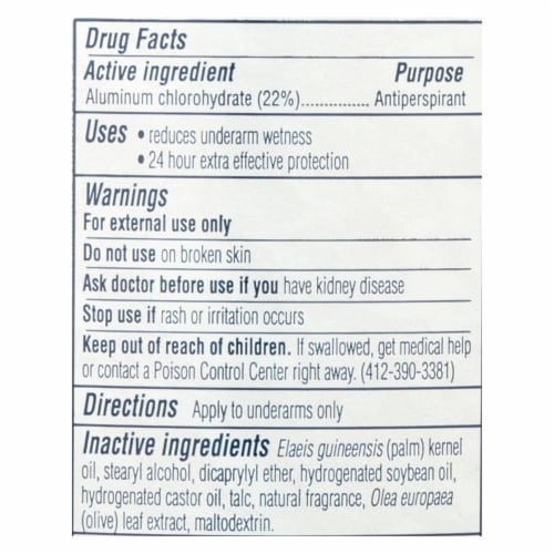 Tom's of Maine Women's Antiperspirant Deodorant Natural Powder - 2.25 oz - Case of 6 Perspective: back