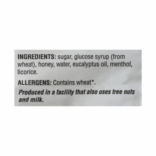 Honees Cough Drops - Extra Large - Menthol - 20 Count Perspective: back