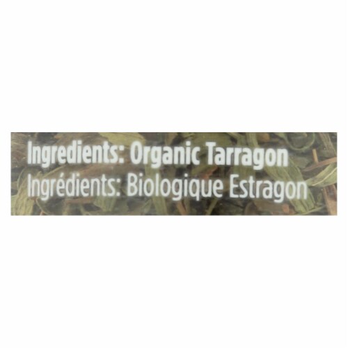 Spicely Organics - Organic Tarragon - Case of 3 - 0.4 oz. Perspective: back