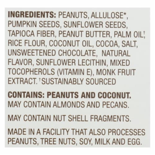 Munk Pack - Keto Nt&sd Peanut Butter Dark Chocolate - Case of 12 - 1.23 oz. Perspective: back