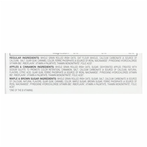 McCann's Irish Oatmeal Instant Irish Oatmeal Variety Pack - Case of 12 - 12.73 oz. Perspective: back