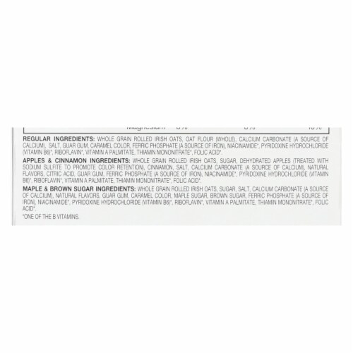 McCann's Irish Oatmeal Instant Irish Oatmeal Variety Pack - Case of 12 - 12.73 oz. Perspective: back