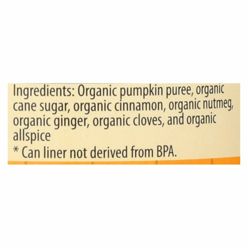 Farmer's Market Organic Pumpkin - Pie Mix - Case of 12 - 15 oz. Perspective: back